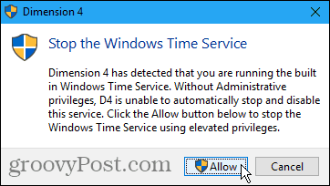 قم بإيقاف خدمة الوقت في Windows