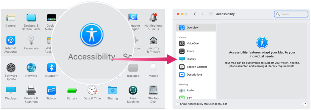 إمكانية الوصول: كيفية تغيير لون المؤشر في macOS Monterey