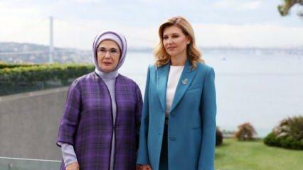 أمينة أردوغان أولينا زيلينسكا ، زوجة رئيس أوكرانيا