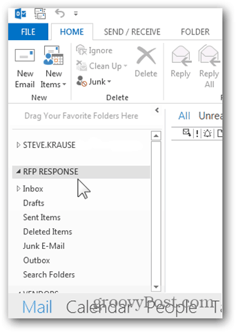إضافة صندوق بريد Outlook 2013 - تم إدراج صندوق بريد إضافي جديد