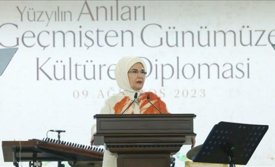 انضمت أمينة أردوغان إلى برنامج الدبلوماسية الثقافية: 