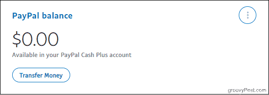 رصيد حساب PayPal مع حساب Cash Plus