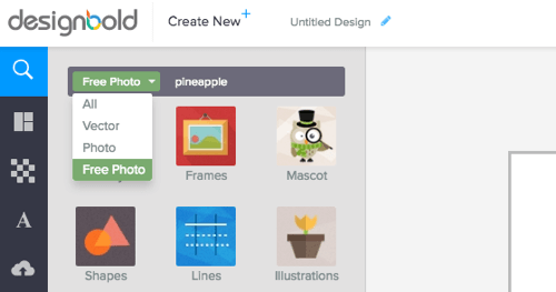 ابحث عن صورة خلفية مجانية في DesignBold.