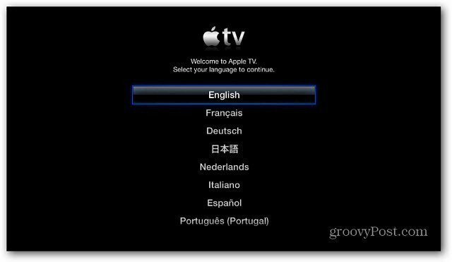 قم بإعداد Apple TV