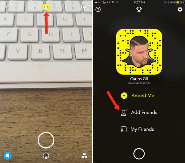snapchat إضافة أصدقاء من دفتر العناوين