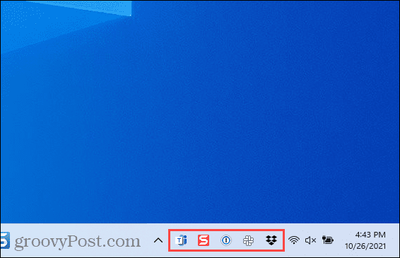 تجاوز رموز ركن شريط المهام في Windows 11