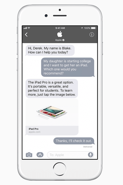 قدمت Apple خدمة Business Chat ، وهي طريقة جديدة قوية للشركات للتواصل مع العملاء داخل iMessage.