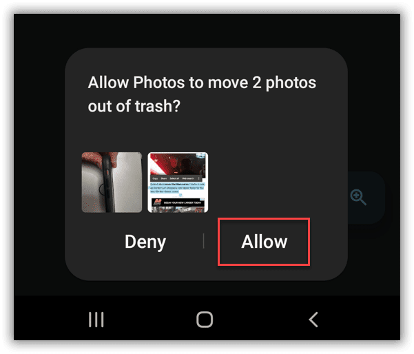 استعادة الصور المحذوفة على Android