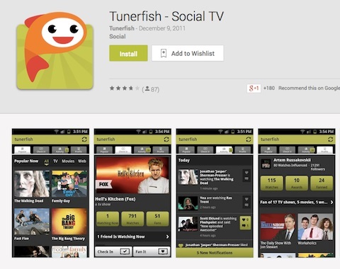 التطبيق tunerfish