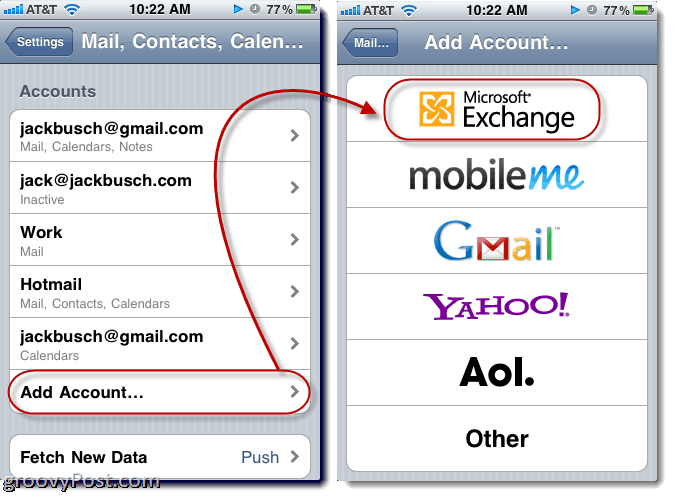 كيفية مزامنة رسائل البريد الإلكتروني وجهات الاتصال والتقاويم مع iPhone باستخدام ActiveSync (مع Push!)