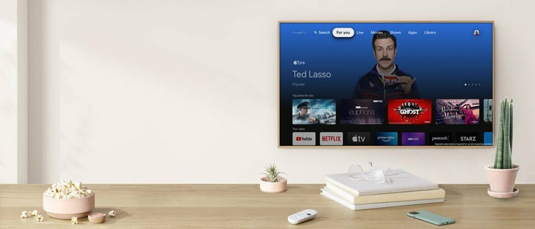 يأتي Apple TV إلى Chromecast مع Google TV