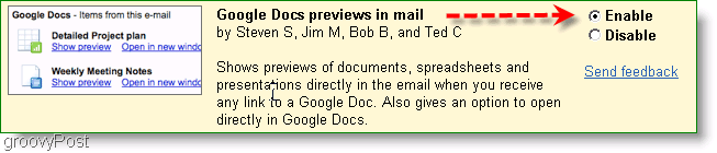 يضيف Gmail معاينات المستند "المرفقة"