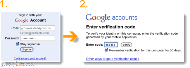 تسجيل الدخول بخطوتين في Gmail
