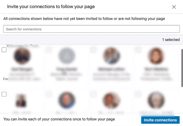 قم بدعوة الزملاء لمتابعة صفحتك على LinkedIn ، الخطوة 2.