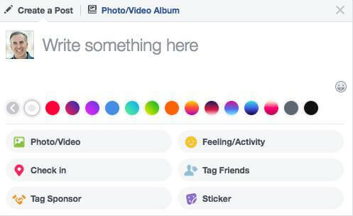 قام Facebook بتوسيع نطاق خيارات ألوان الخلفية المتاحة لتحديثات الحالة.
