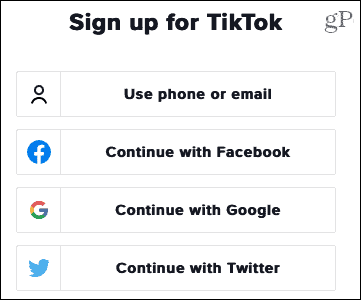 اشترك في TikTok على الويب