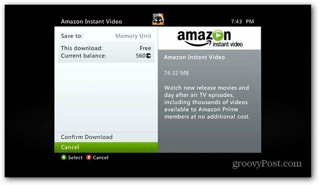 Amazon Instant Video Now على Xbox 360