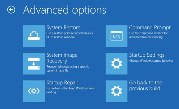 خيارات التمهيد المتقدمة لـ Windows 10