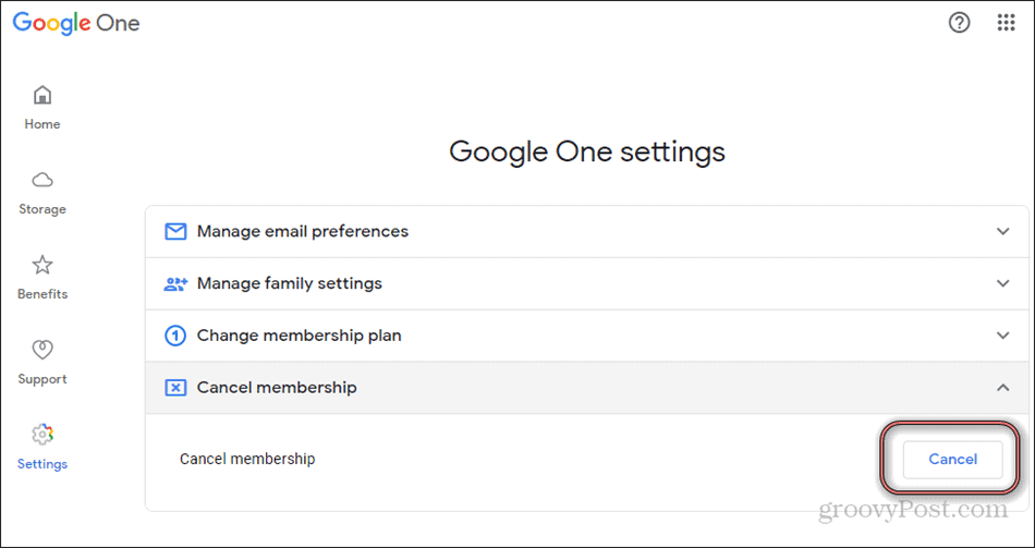 Google One يلغي العضوية
