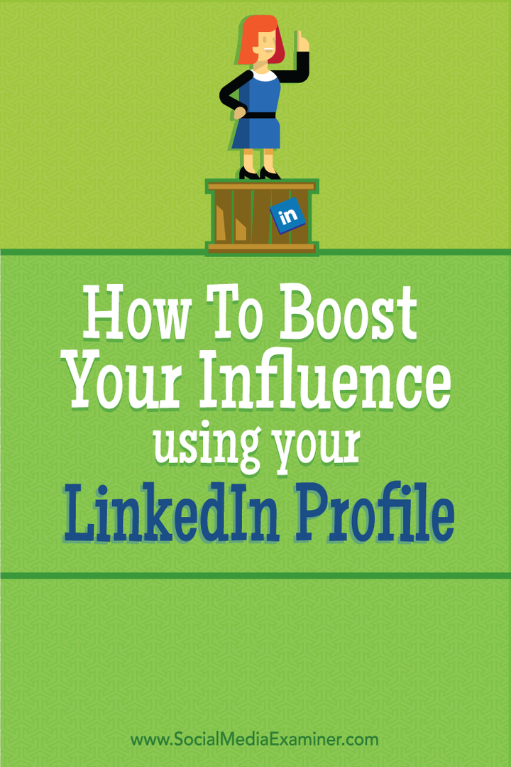 كيف تعزز نفوذك باستخدام ملفك الشخصي على LinkedIn: ممتحن وسائل التواصل الاجتماعي