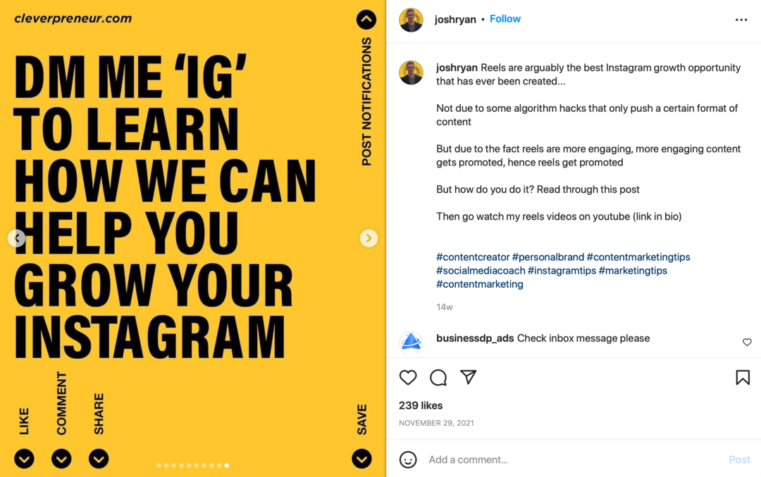 تزايد Instagram بعد أن يتحول: ممتحن وسائل التواصل الاجتماعي