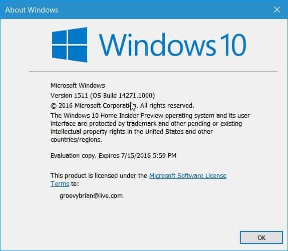 إصدار Windows 10 Redstone Build 14271 للمطلعين (Mobile Too)