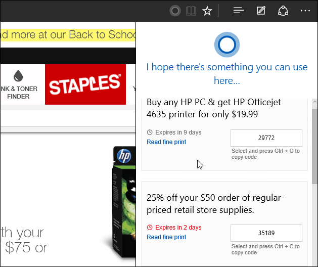 موقع Staples Edge Windows 10