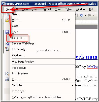 حماية كلمة المرور لبرنامج Excel 2003 .xls