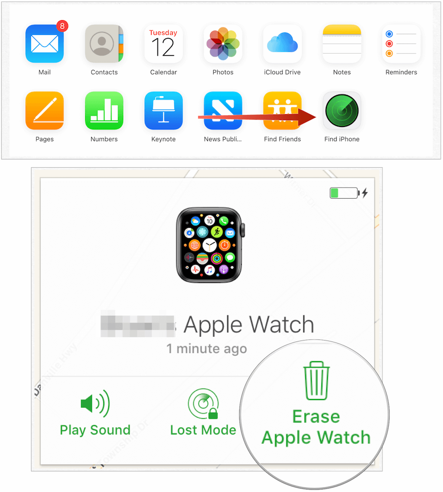 إزالة Apple Watch