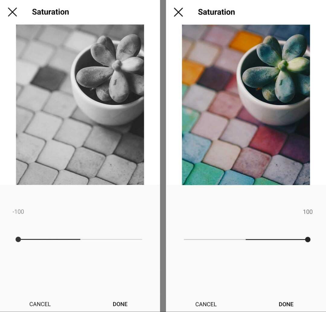 كيفية تحرير الصور-instagram-native-features-saturation-الخطوة 8
