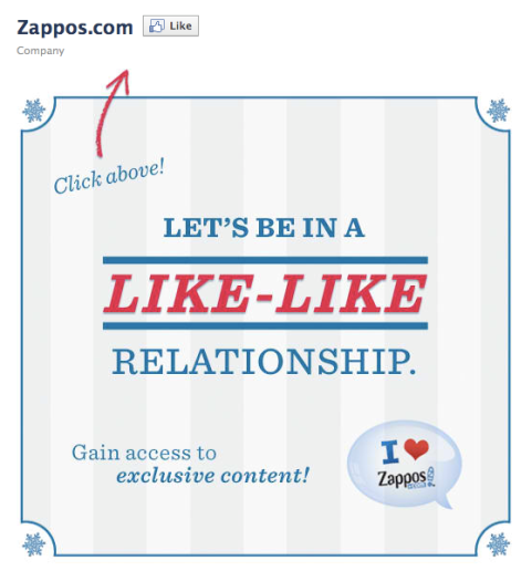 علامة تبويب ترحيب zappos