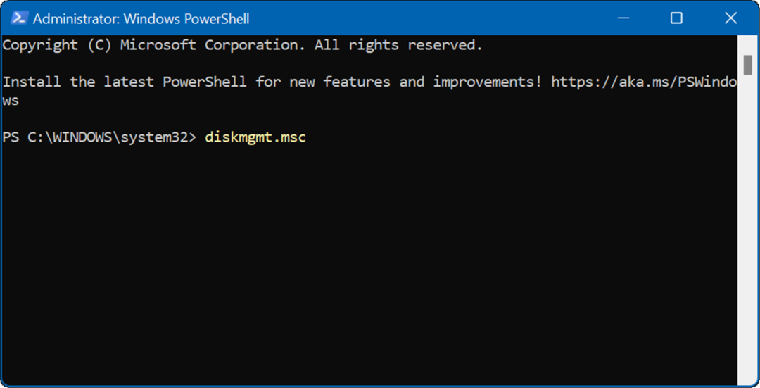 diskmgmt_msc افتح إدارة القرص على نظام التشغيل Windows 11