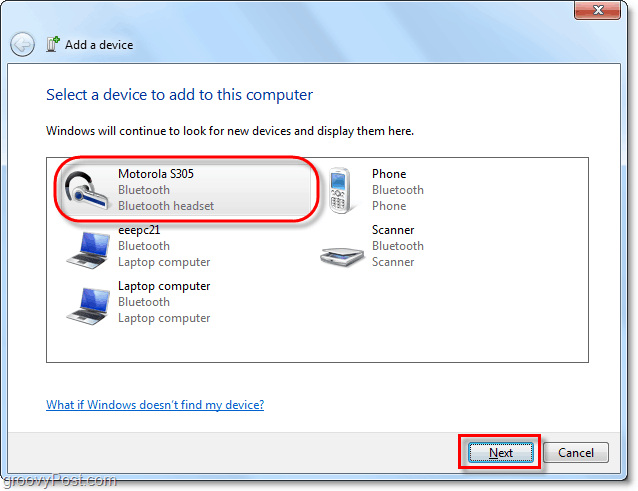 كيفية إقران جهاز Bluetooth مع Windows 7