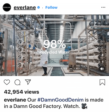 مشاركة فيديو Instagram لـ Everlane