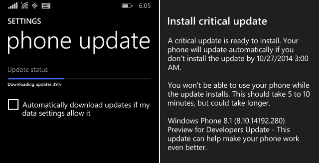 تحديث هام لـ Windows Phone 8-1