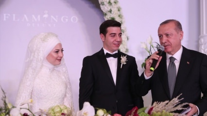 شهد الرئيس أردوغان حفل زفاف في قيصري