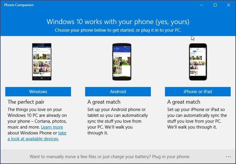 كيفية استخدام تطبيق رفيق الهاتف الجديد في Windows 10