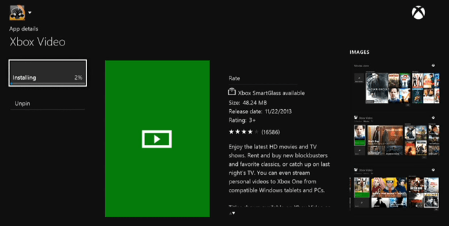 تطبيق فيديو Xbox