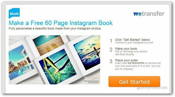 يقدم WeTransfer كتاب صور Instagram مجاني من 60 صفحة
