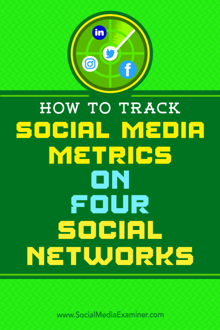 كيفية تتبع مقاييس الوسائط الاجتماعية على أربع شبكات اجتماعية بواسطة Joe Griffin على أداة فحص وسائل التواصل الاجتماعي.