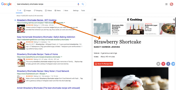 استخدم Google Results Previewer لعرض المحتوى قبل النقر عليه.