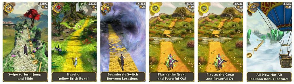 Apple iTunes Store التطبيق المجاني للأسبوع ، Temple Run: OZ