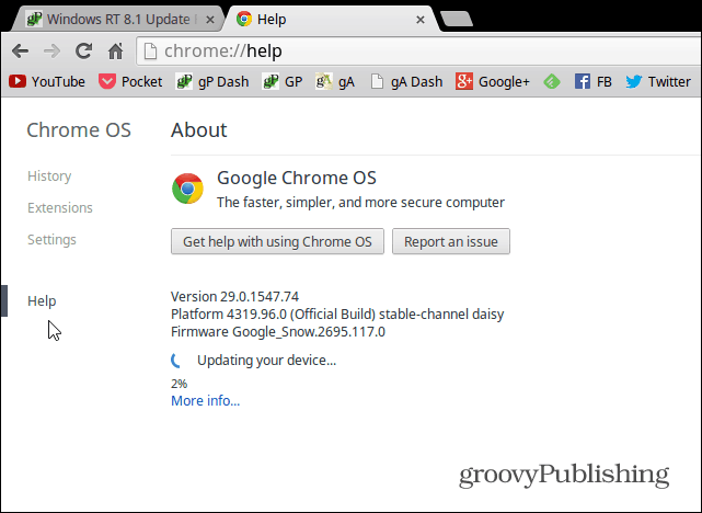 كيفية تحديث Google Chromebook يدويًا