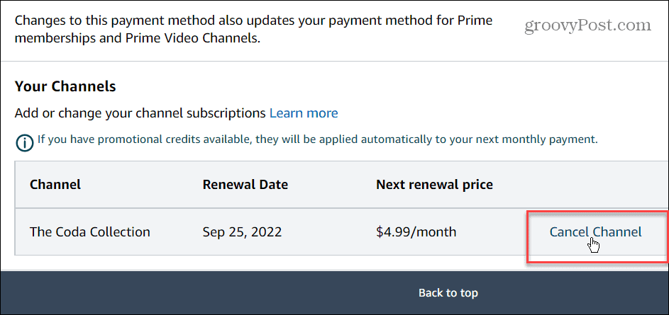 قم بإلغاء الاشتراكات في Amazon Prime Video