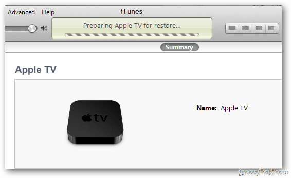 تقدم استعادة Apple TV