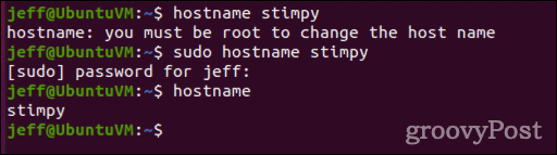 كيفية تغيير اسم المضيف في نظام التشغيل Linux باستخدام أمر hostname