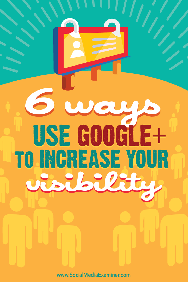 كيفية استخدام google + لتحسين الرؤية