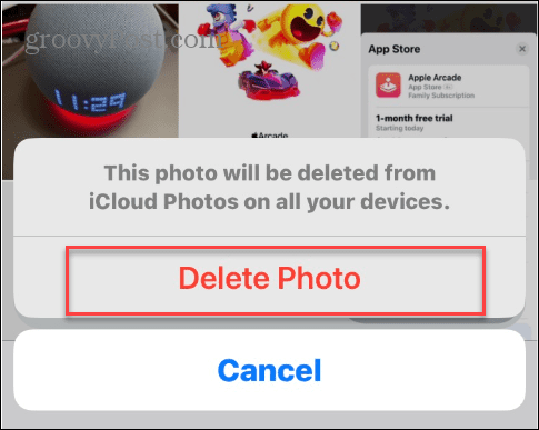 حذف الصور من iCloud