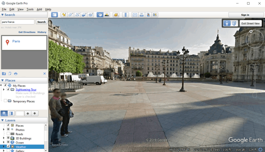 عرض الأرض في باريس فرنسا