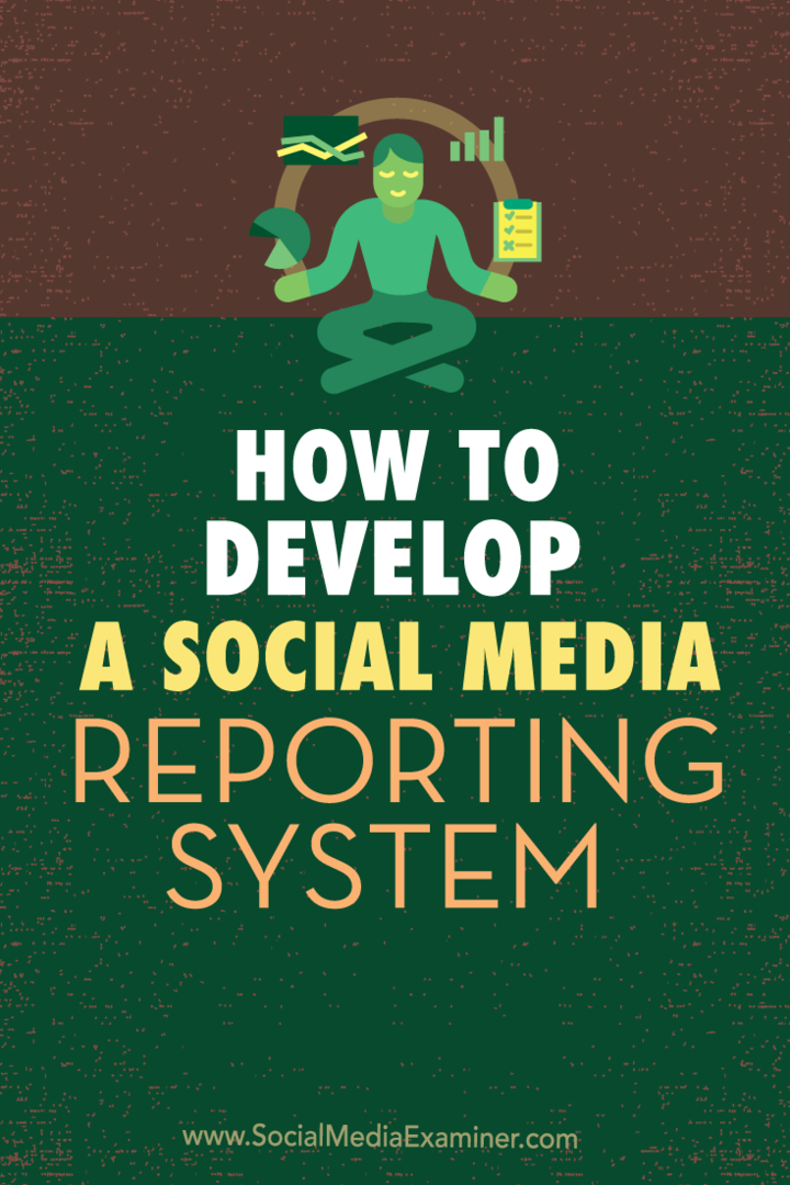 تطوير نظام الإبلاغ عن وسائل التواصل الاجتماعي